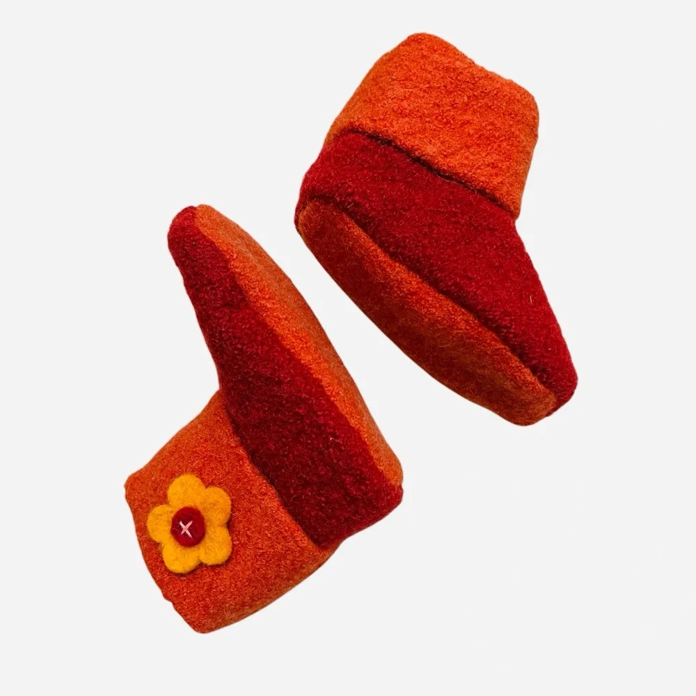 NWT Handmade Wool Toddler Slippers
